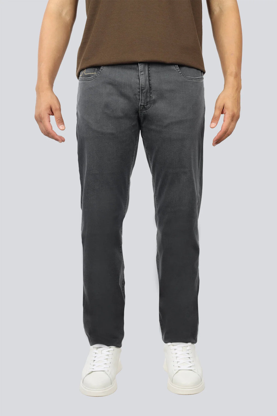 Paul & Shark Giza Cotton Stretch Denim | Dark Grey