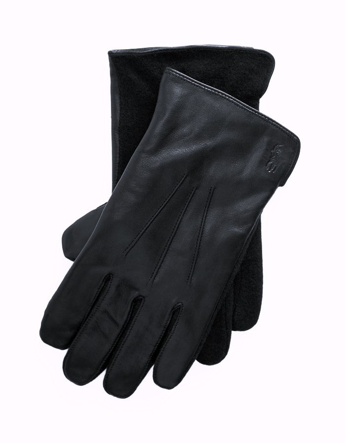 Ralph Lauren Leather Gloves | Black