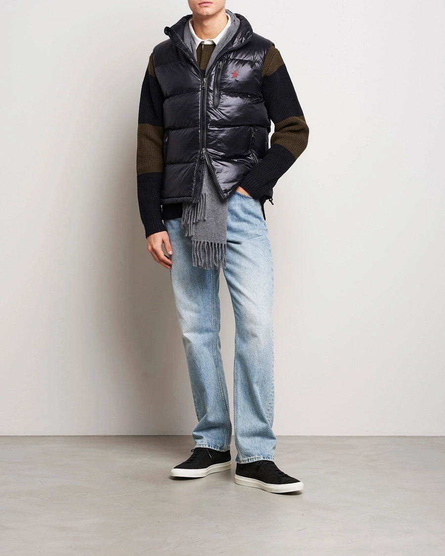 Ralph Lauren Men's Down Gilet | Black Glossy