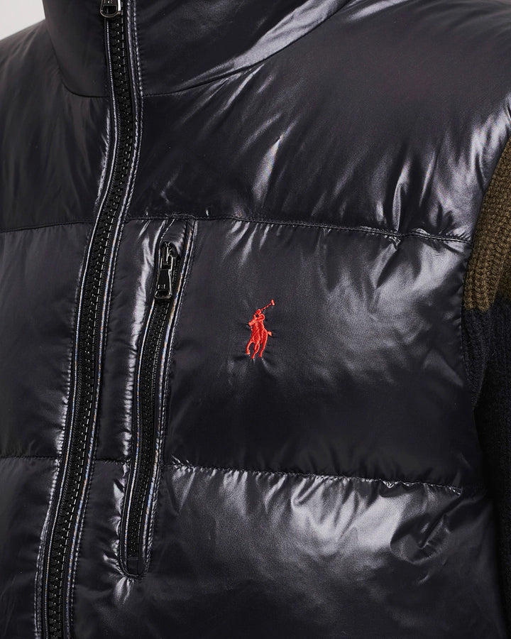 Ralph Lauren Men's Down Gilet | Black Glossy
