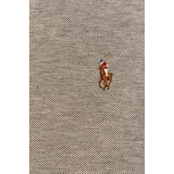 Ralph Lauren Slim Fit Knit Cotton Oxford Shirt | Boulder Grey