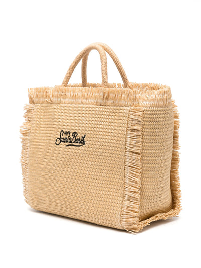 MC2 Saint Barth Colette Straw Bag | Black/Beige