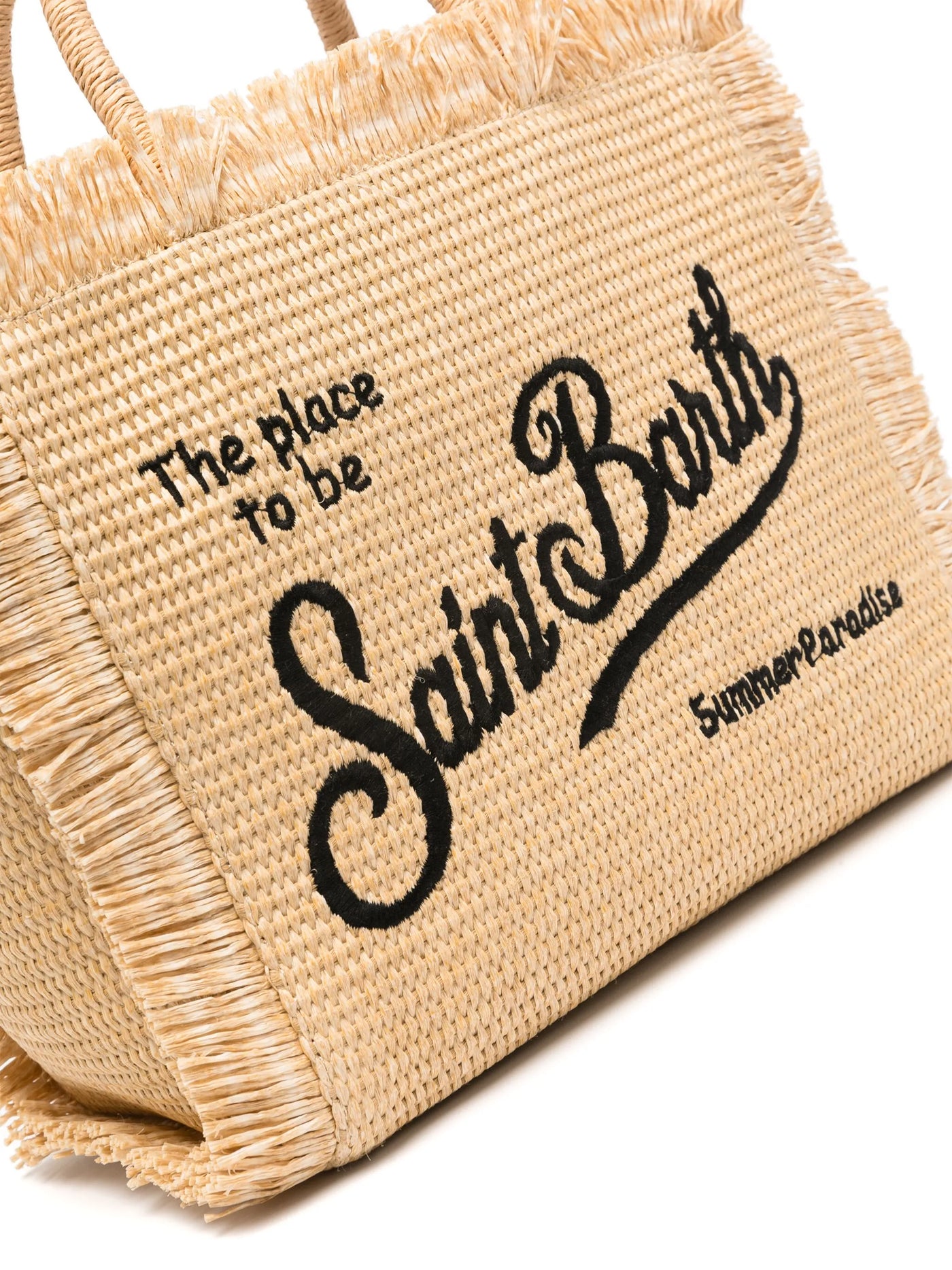 MC2 Saint Barth Colette Straw Bag | Black/Beige