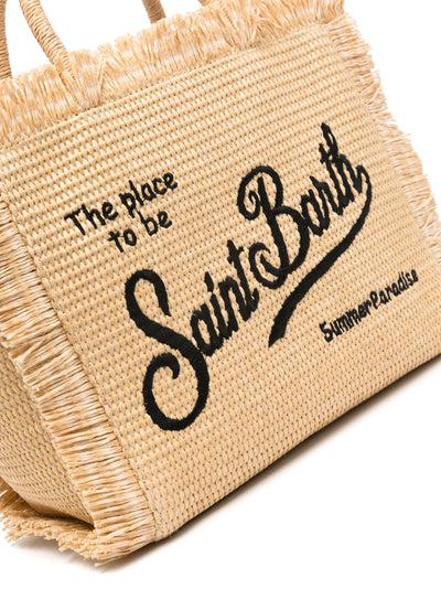 MC2 Saint Barth Colette Straw Bag | Black/Beige