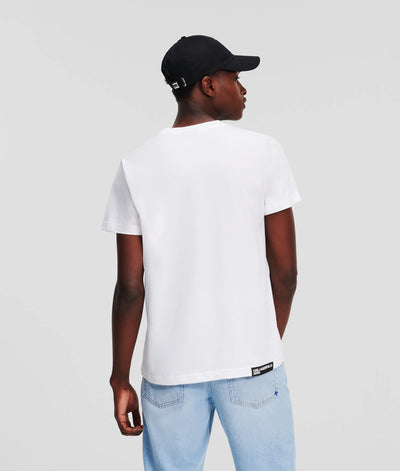 Karl Lagerfeld Logo Slim Fit T-shirt | White