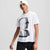 Karl Lagerfeld Print Regular Fit T-shirt | White