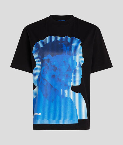 Karl Lagerfeld Print Regular Fit T-shirt | Black