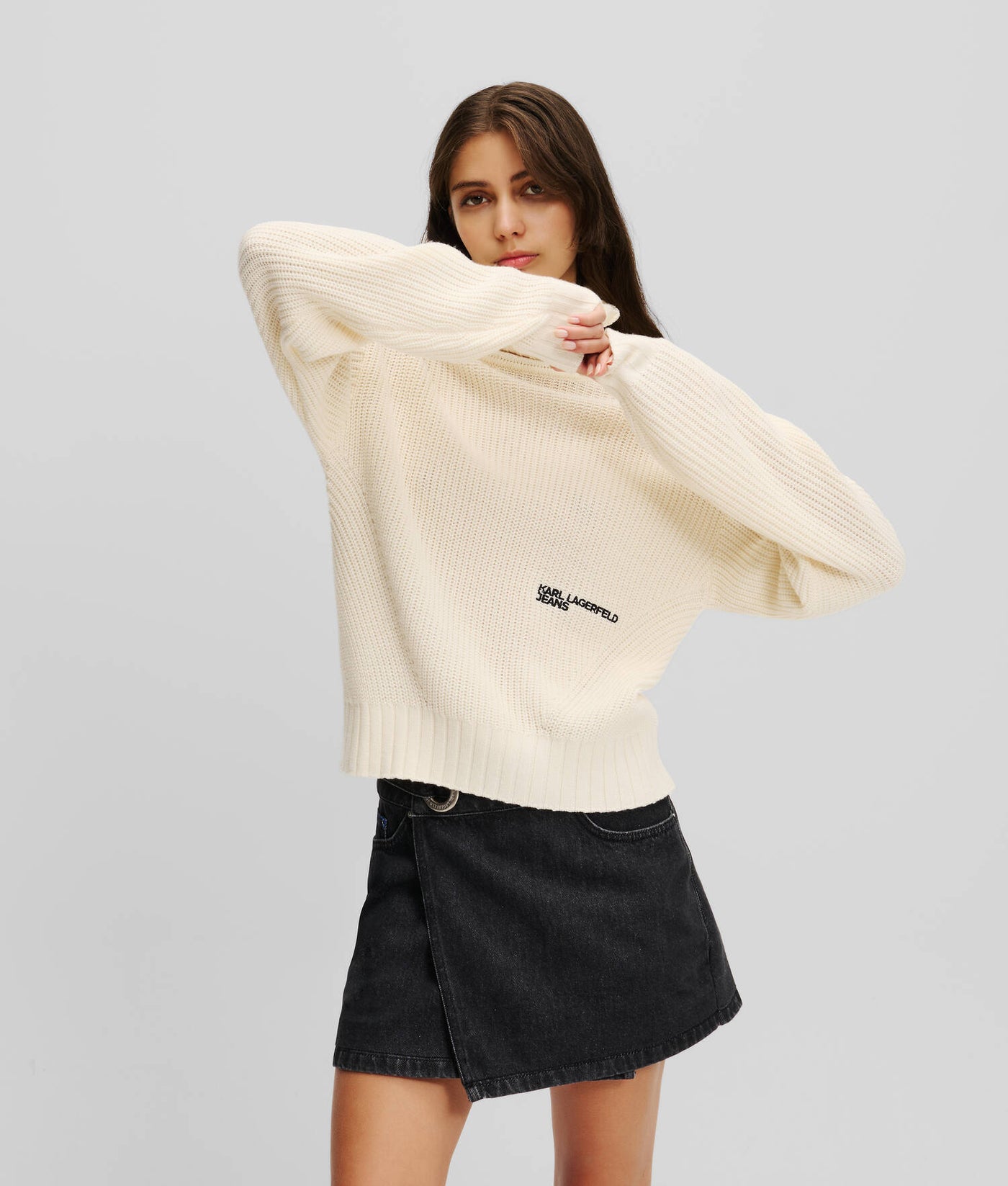 Karl Lagerfeld Roll Neck Oversized Sweater | Pristine