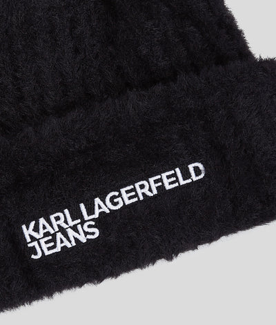 Karl Lagerfeld Fluffy Women's Beanie | Black