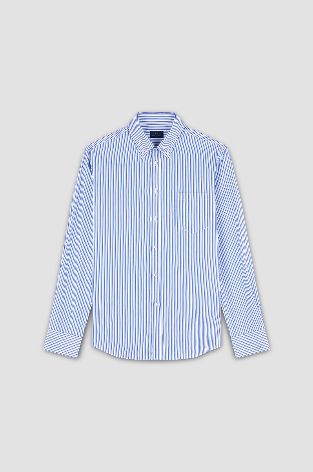 Paul & Shark Soft Touch Cotton Poplin Stripes Shirt | Blue/White