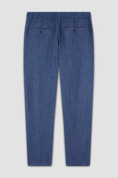 Paul & Shark Linen Drawstring Trousers | Navy