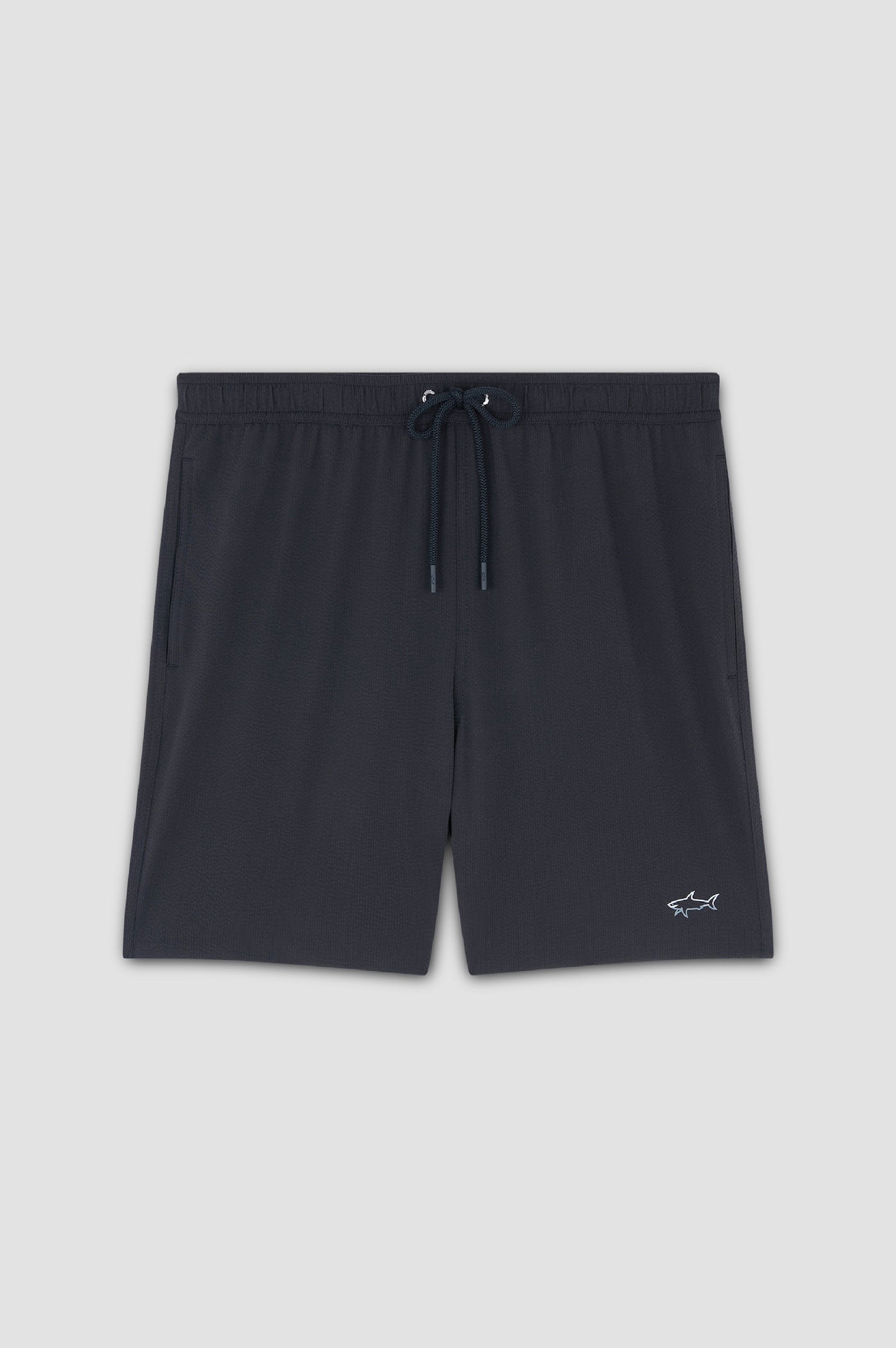 Paul & Shark Swim Shorts with Reflective Shark | Black