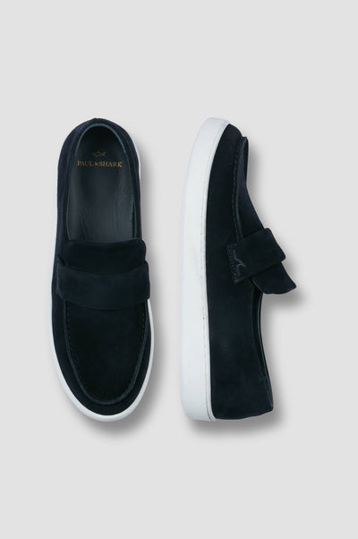 Paul & Shark Suede Loafers | Navy