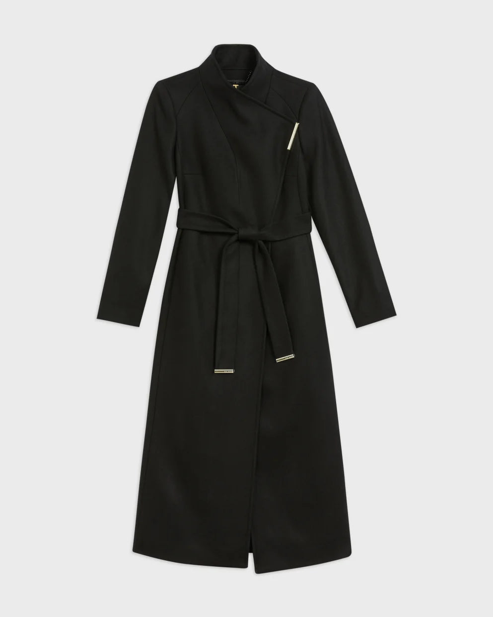 Ted Baker Rosell Wool Wrap Long Coat | Black