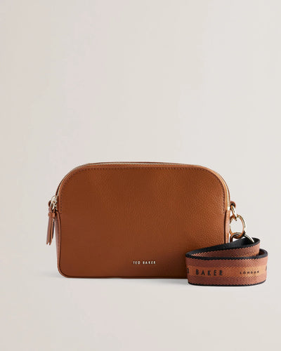 Ted Baker Darcelo Branded Webbing Camera Bag | Brown Chocolate