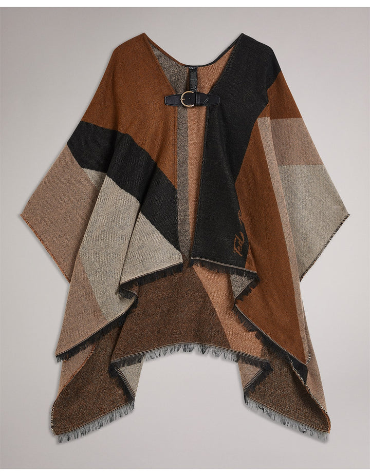 Ted Baker Suffia Buckle Poncho | Tan