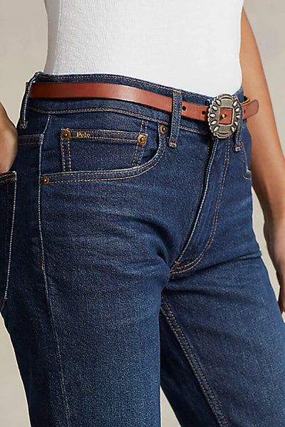 Ralph Lauren Mid-Rise Super-Slim Jeans | Celebes Wash