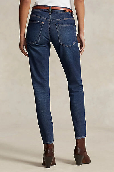 Ralph Lauren Mid-Rise Super-Slim Jeans | Celebes Wash