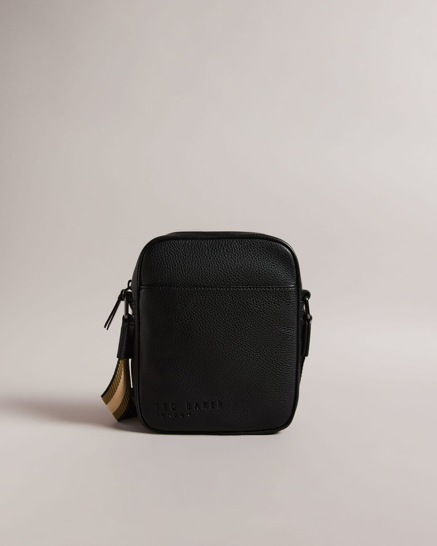Ted Baker Kiian Faux Leather Webbing Crossbody Bag | Black