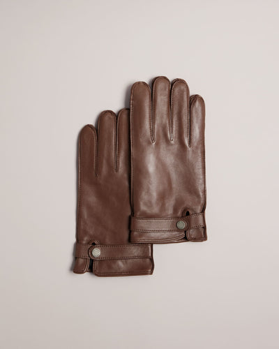 Ted Baker Alexxs Leather Gloves | Brown