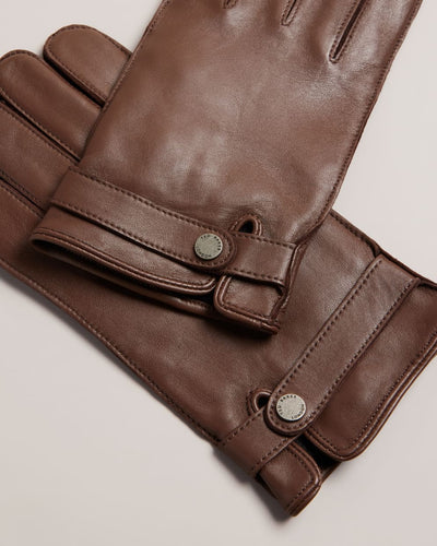 Ted Baker Alexxs Leather Gloves | Brown