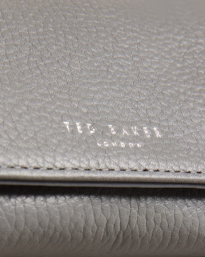 Ted Baker Rosiela Small Crystal Bobble Leather Purse | Grey