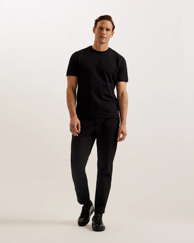 Ted Baker Wiskin Branded Regular Fit T-Shirt | Black