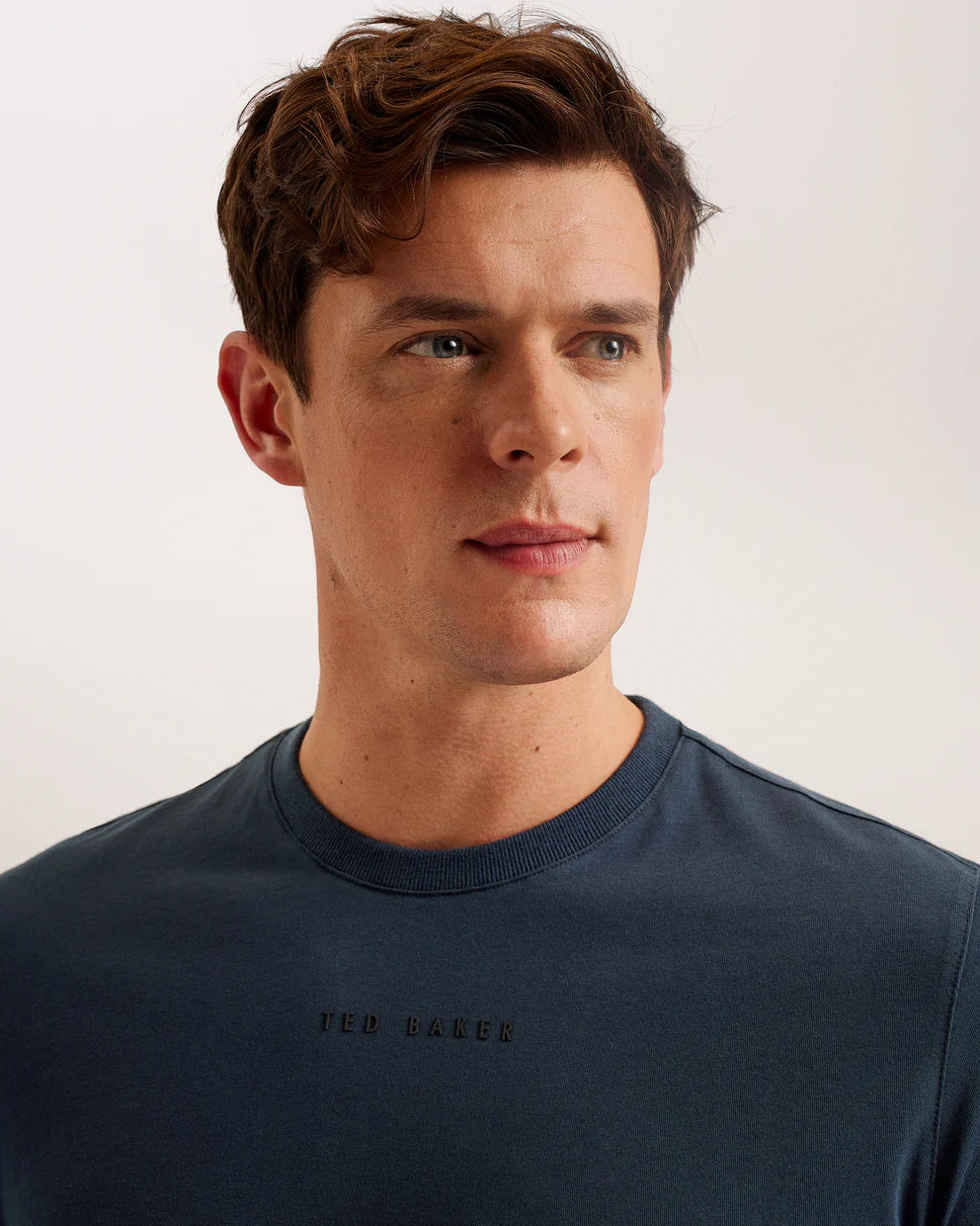 Ted Baker Wiskin Branded Regular Fit T-Shirt | Navy