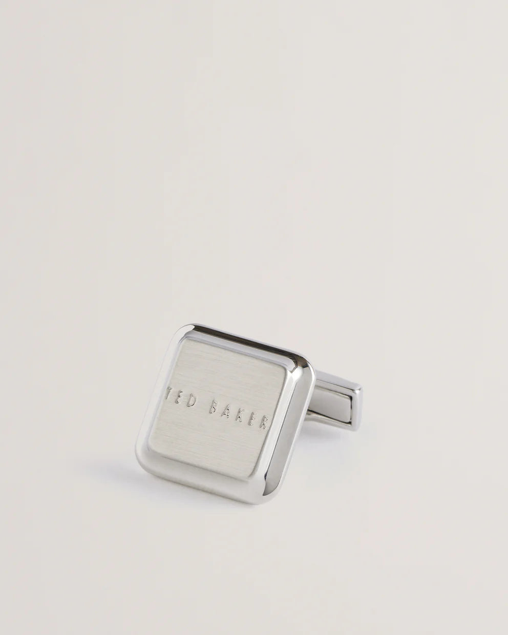 Ted Baker Tedly Branded Cufflinks | Silver