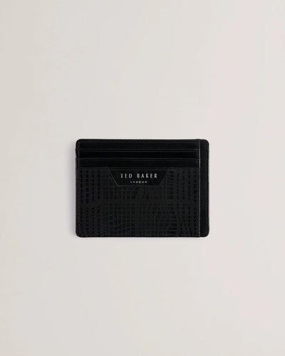 Ted Baker Etwood Etched Leather Belt+Cardholder | Black