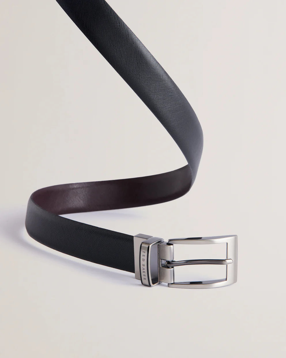 Ted Baker Colier Leather Reversible Belt | Black/Brown