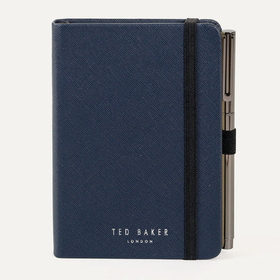 Ted Baker Textured PU A6 Notebook | Navy