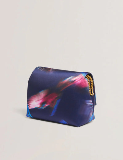 Ted Baker Libbea Feather Print Crossbody Evening Bag | Navy