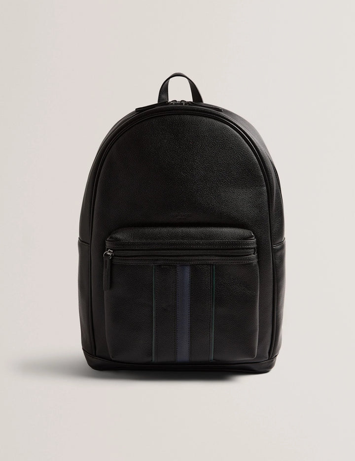 Ted Baker Keviin Striped PU Backpack | Black