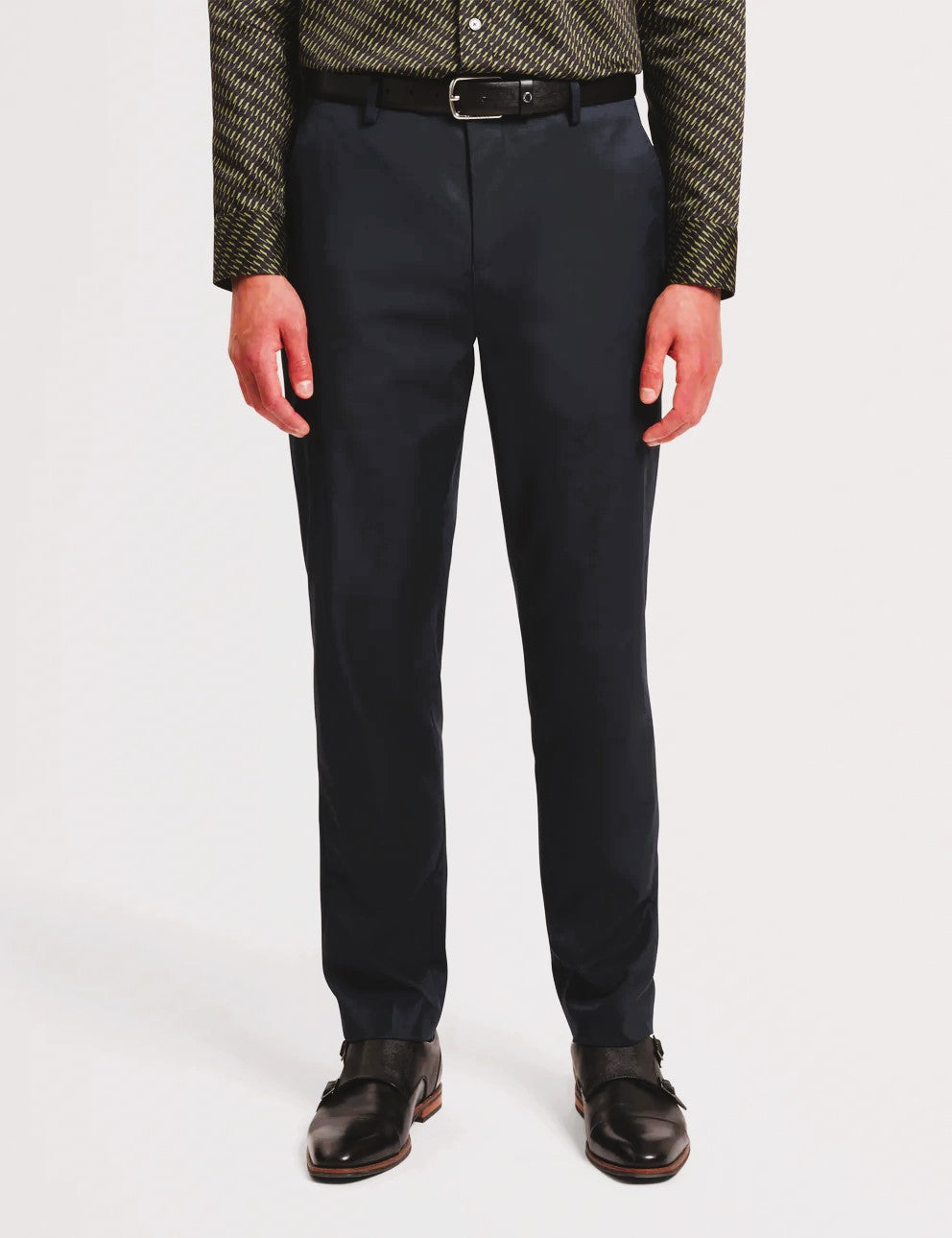 Ted Baker Saisont Slim Wool Blend Trouser With Stretch | Black