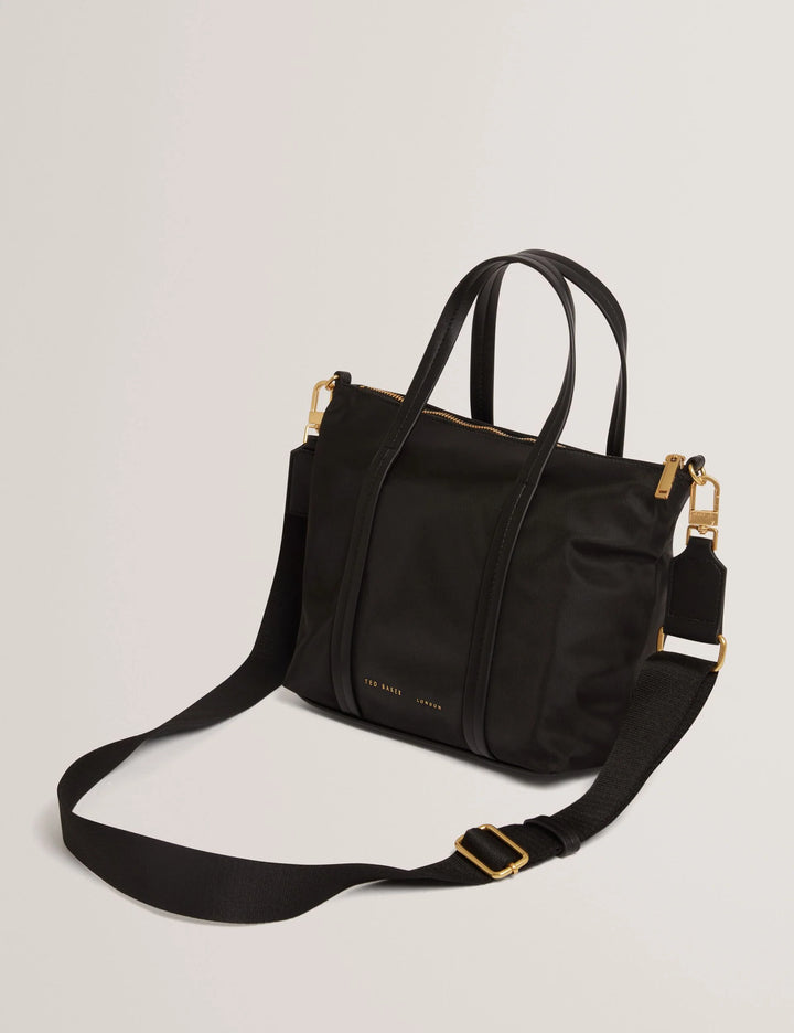 Ted Baker Nykkie Nylon Small Crossbody Tote Bag | Black