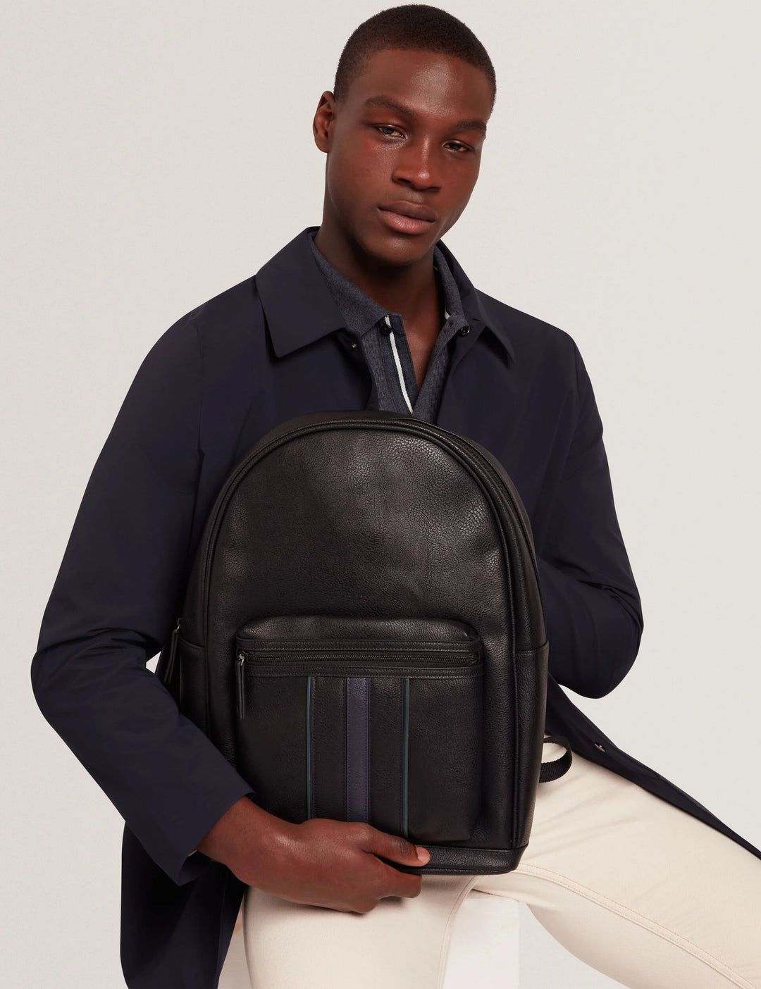 Ted Baker Keviin Stripe Backpack | Black