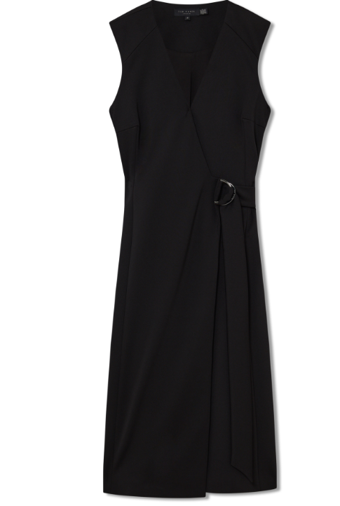 Ted Baker Indrib Tailored Wrap Mini Dress | Black
