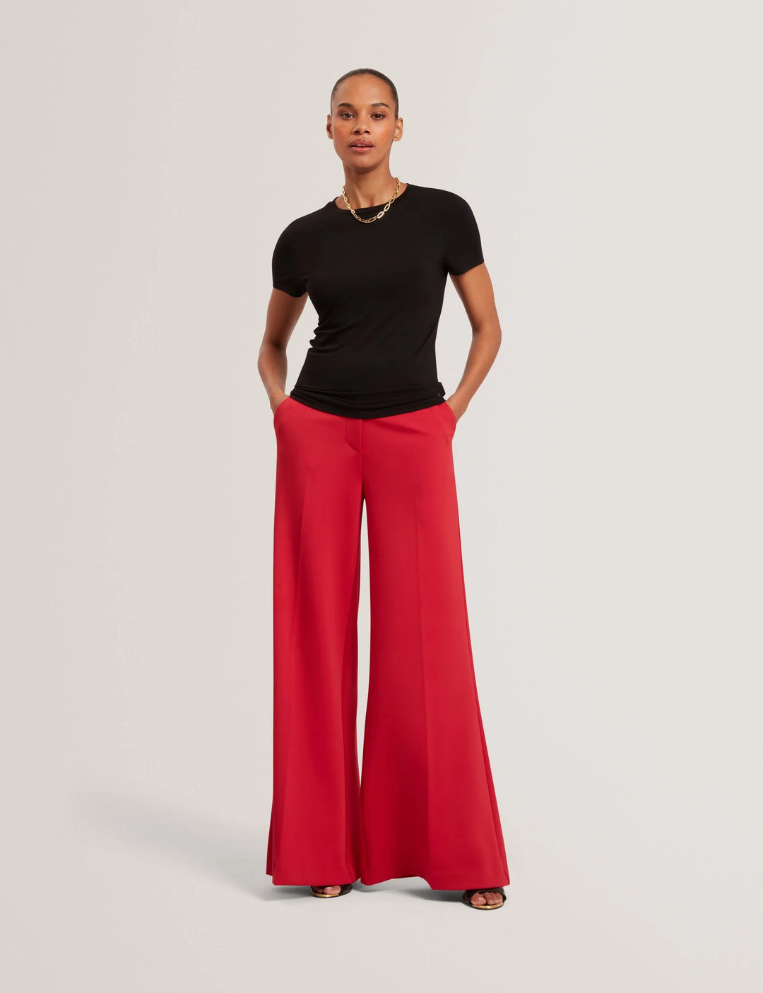 Ted Baker Soft Touch Fitted Short Sleeve T-Shirt | Black