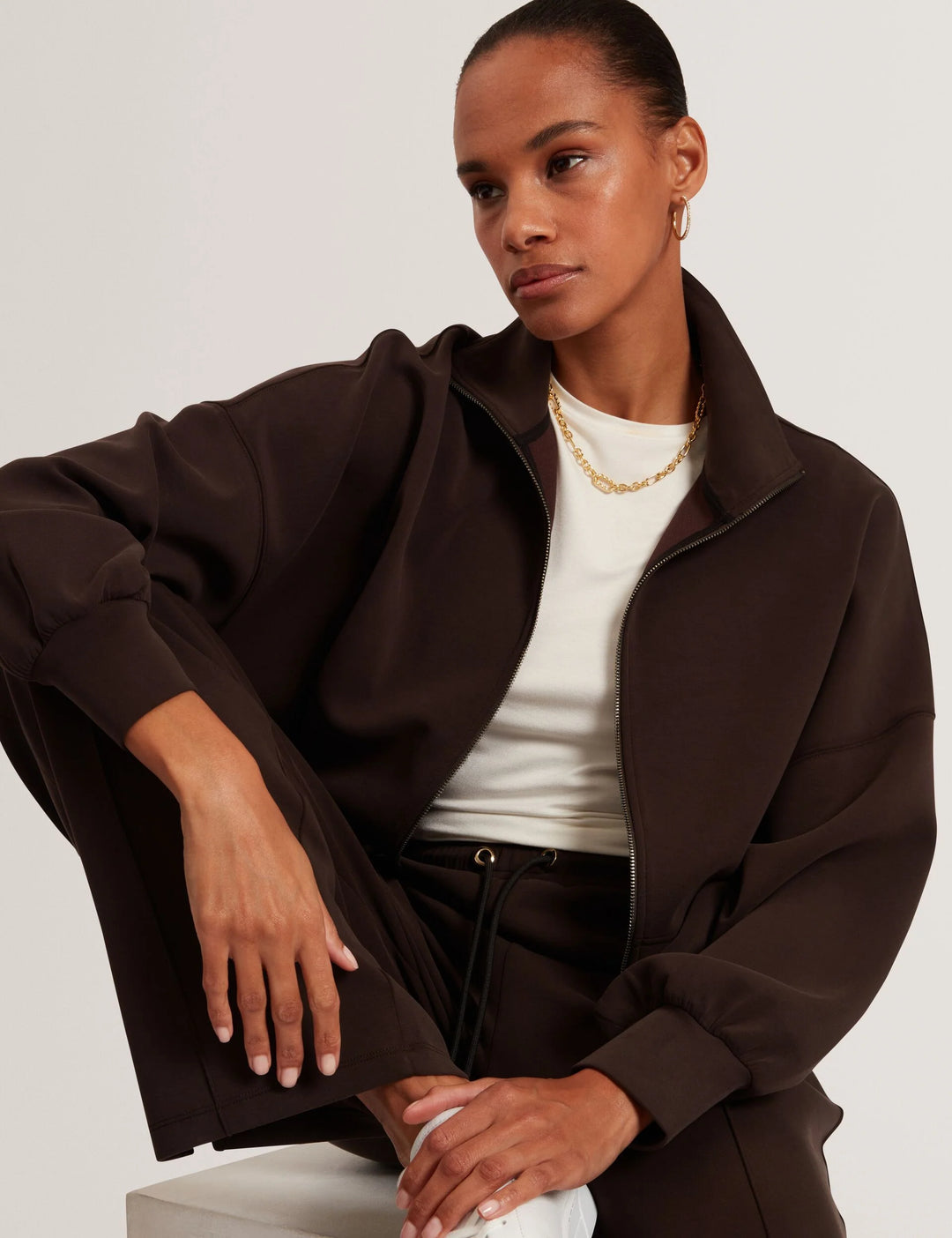 Ted Baker Soft Touch Fitted Short Sleeve T-Shirt | Ivory