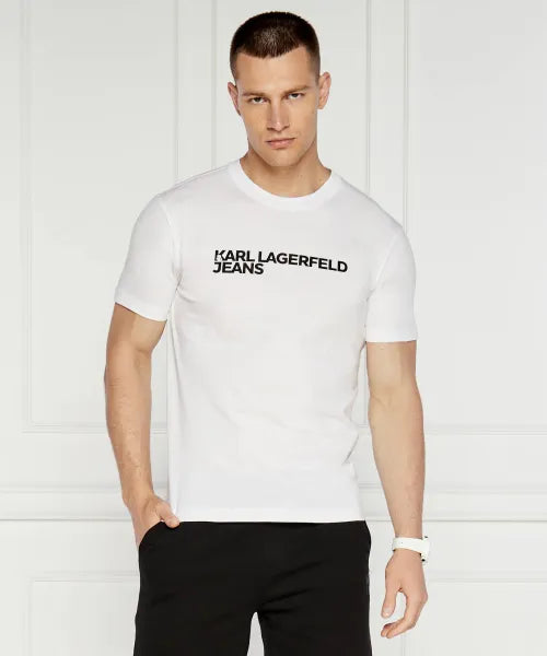 Karl Lagerfeld Logo Regular Fit T-shirt | White