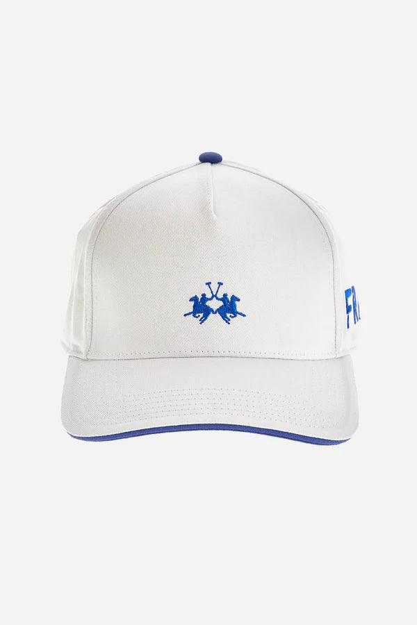 La Martina Baseball Cotton Cap France - Yao | White