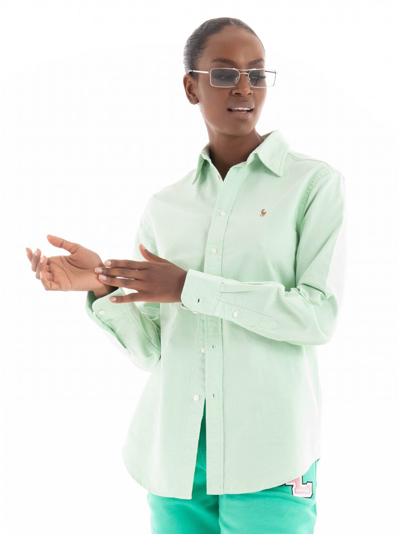 Ralph Lauren Oxford Shirt Relaxed Fit | Lime Drop