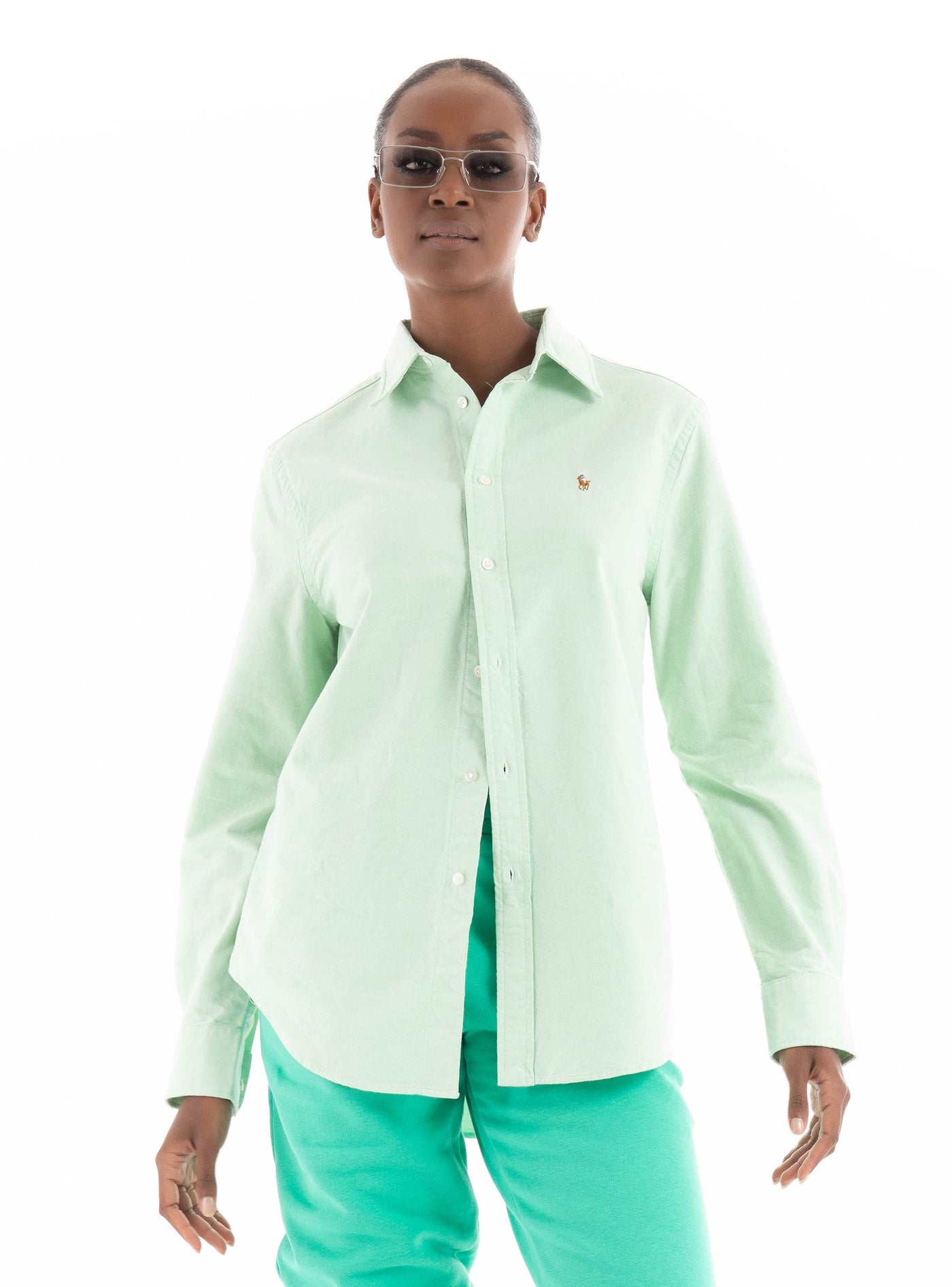 Ralph Lauren Oxford Shirt Relaxed Fit | Lime Drop