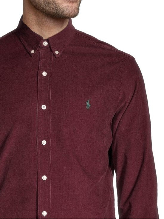 Ralph Lauren Corduroy Slim Fit Shirt | Harvard Wine