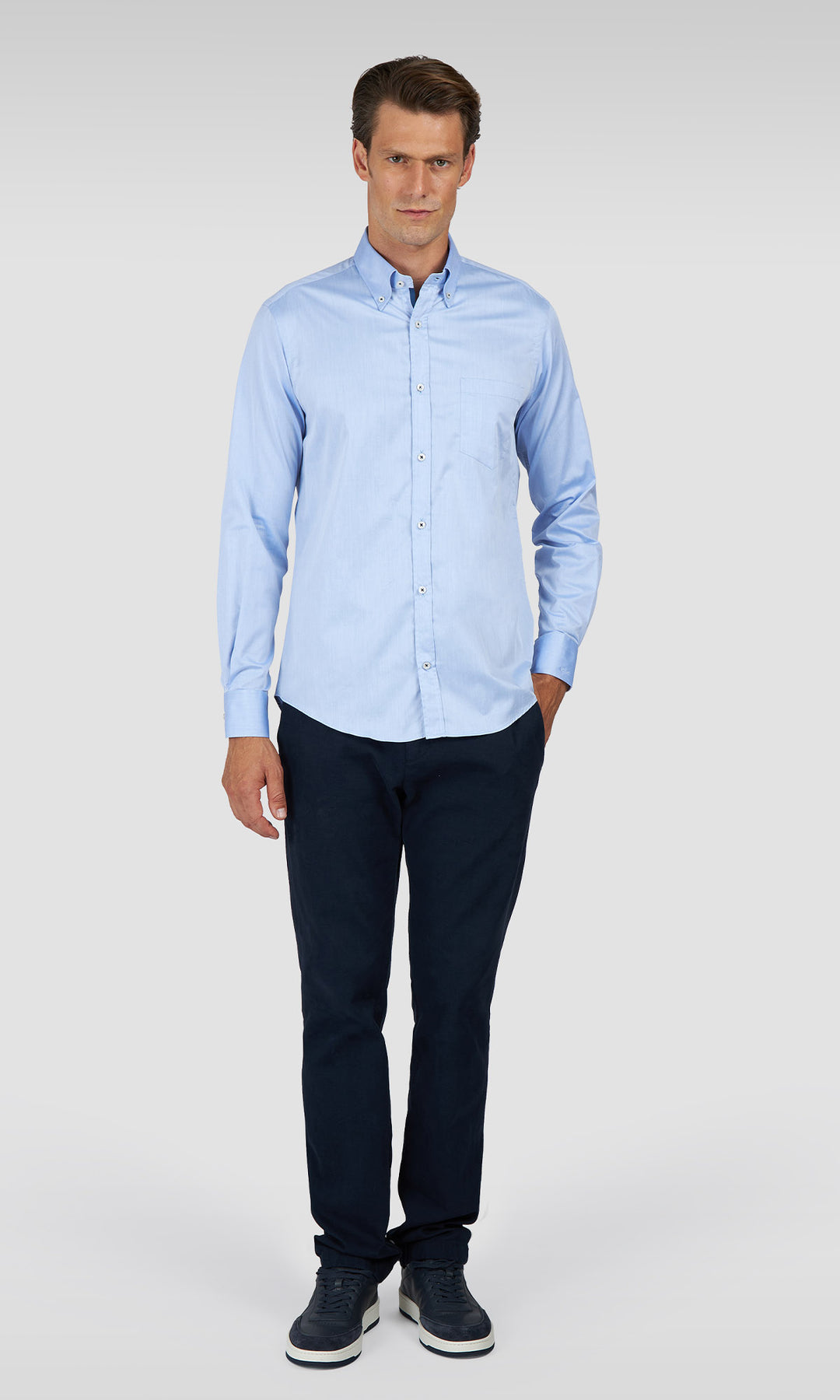 Paul & Shark Cotton Twill Shirt | Blue