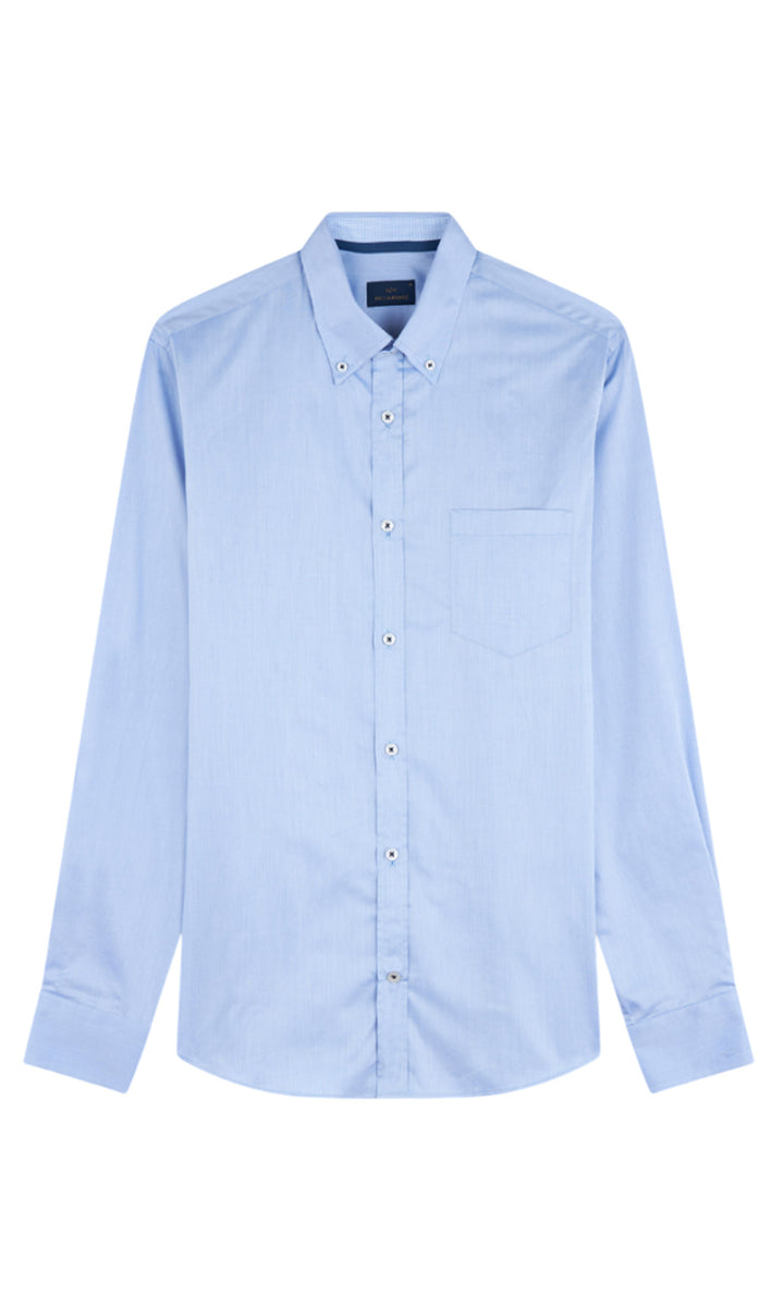 Paul & Shark Cotton Twill Shirt | Blue