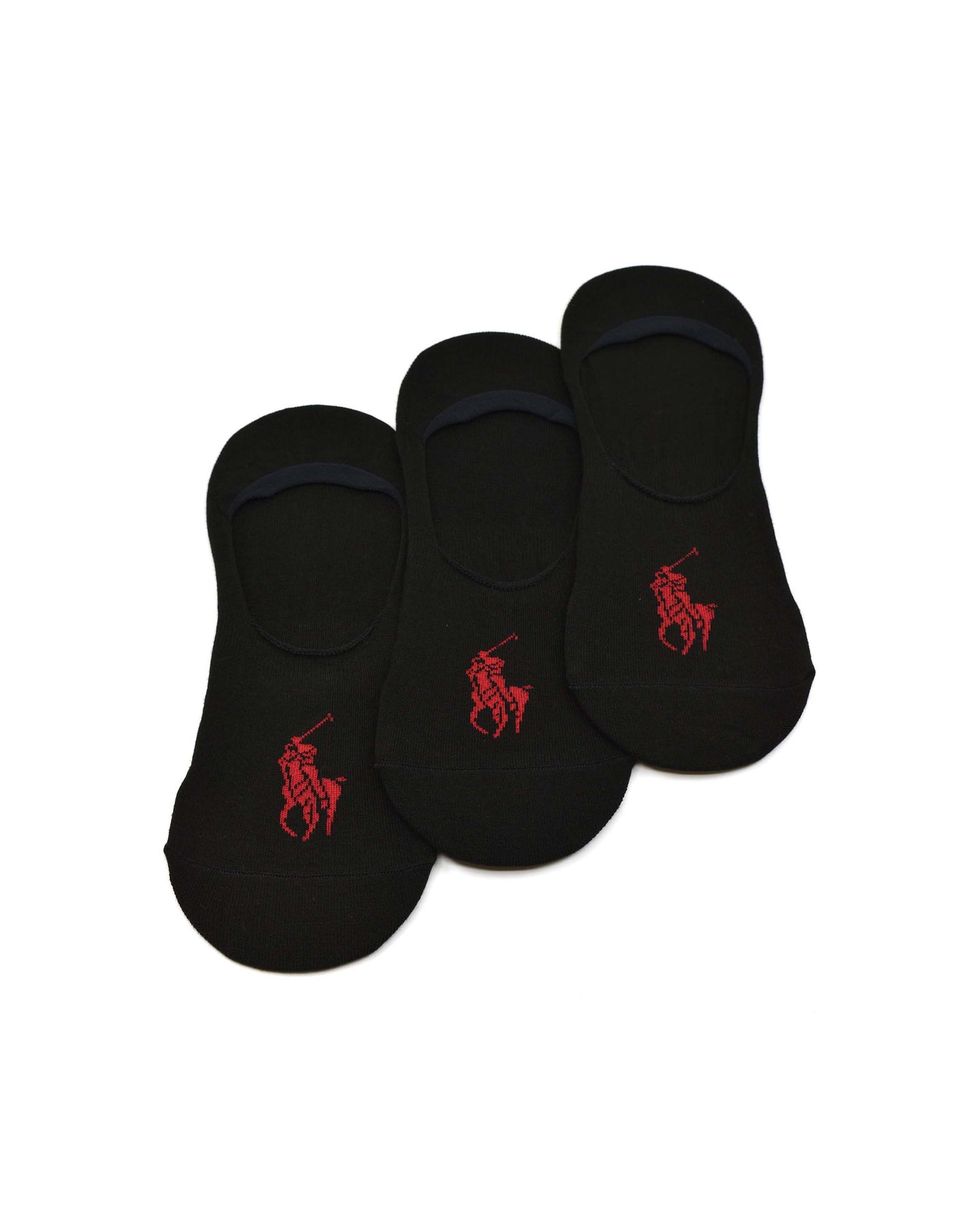 Ralph Lauren Men's Big Pony No-Show-Liner 3-Pack | Black