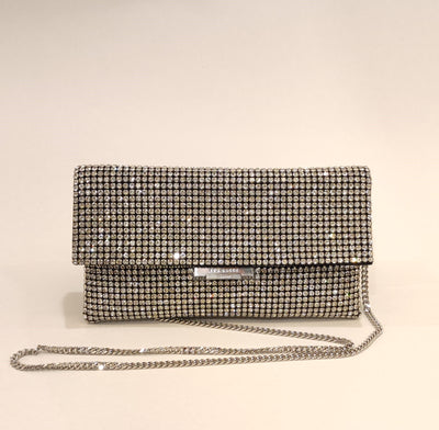 Ted Baker Kristn Crystal Long Fold Over Crossbody Bag | Silver