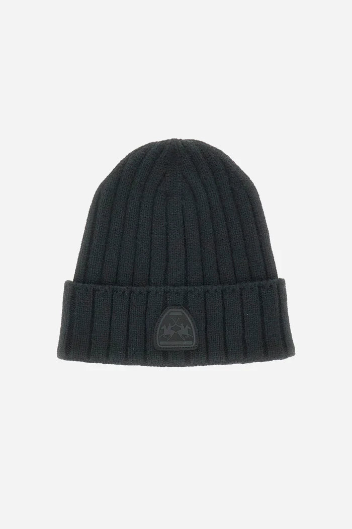 La Martina Logo Beanie | Black